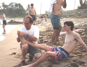 Cutting out sea urchin spines